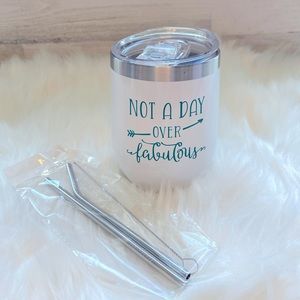 NWOT stainless steel stemless wine tumbler